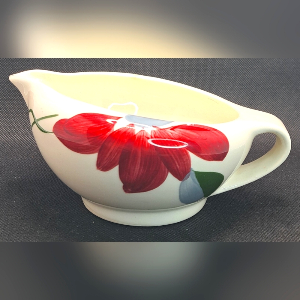 Vtg Blue Ridge Southern Pottery Petal Point Pattern Gravy Sauce Serving Boat